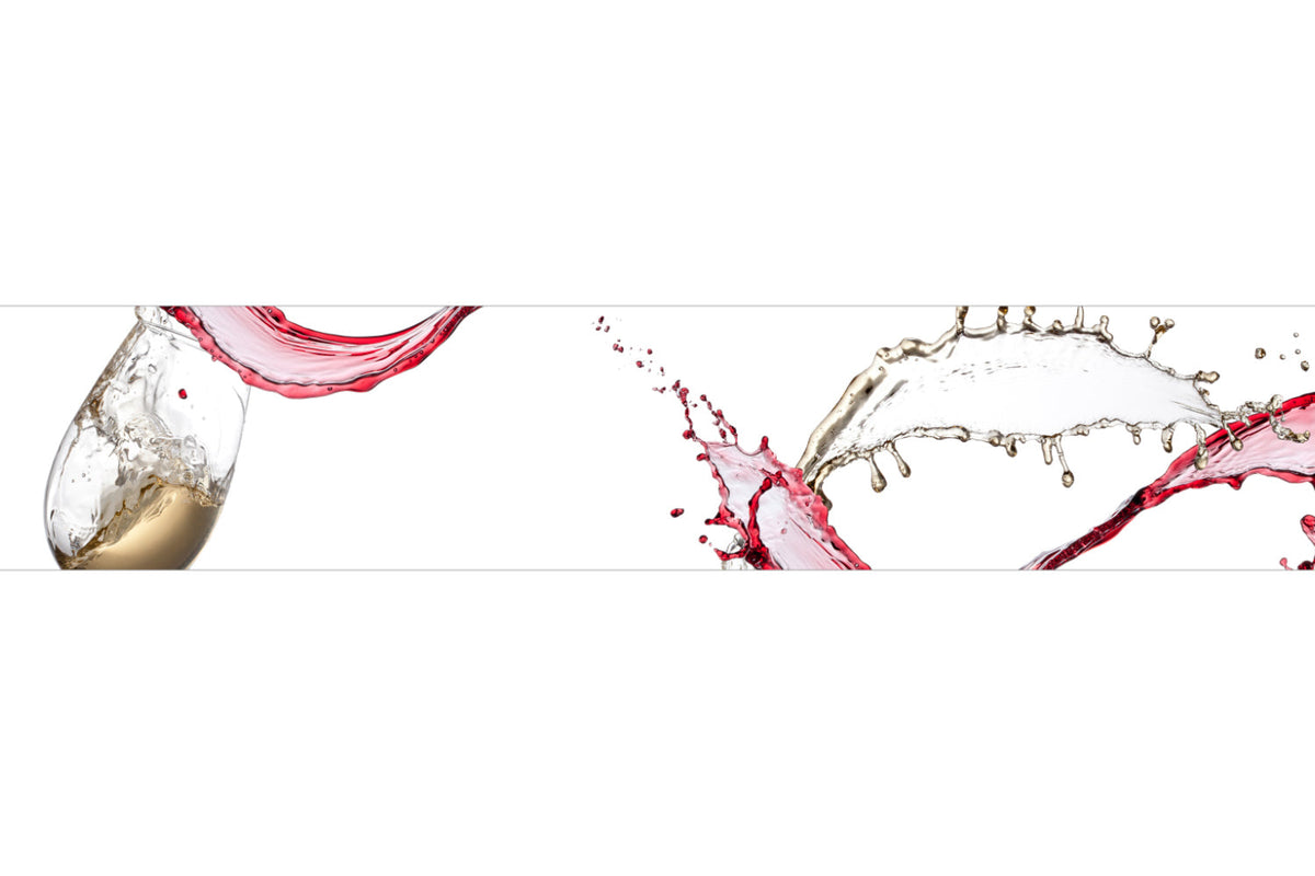 Küchenrückwand Rotwein & Weißwein Splash