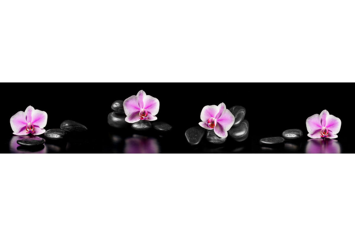 Küchenrückwand Zen Orchideen