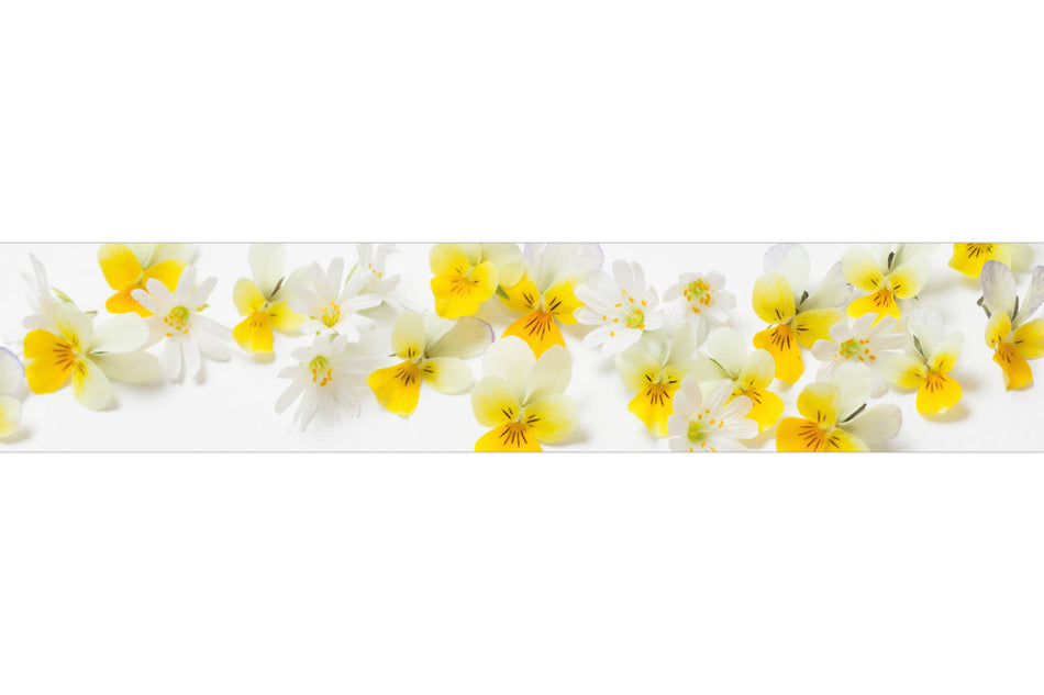 Küchenrückwand Gelbe Frühlingsblüten