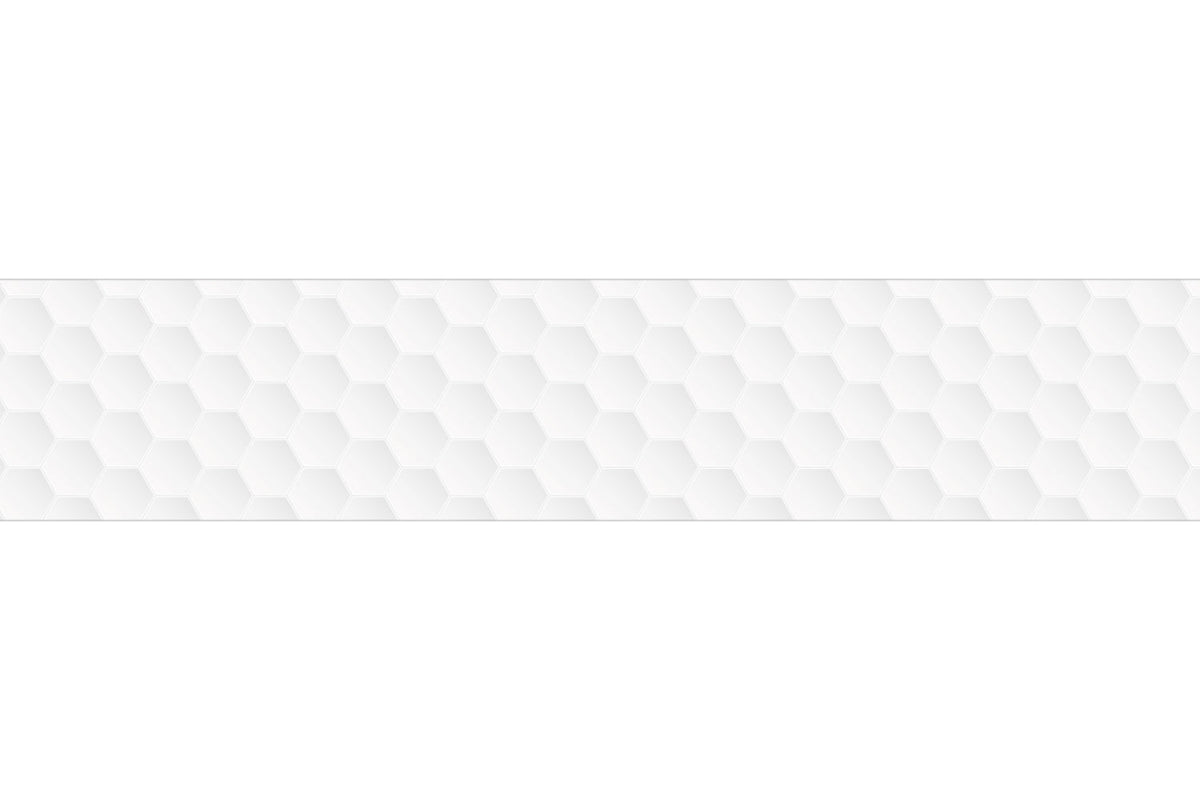 Küchenrückwand Weiße Hexagon Fliesen