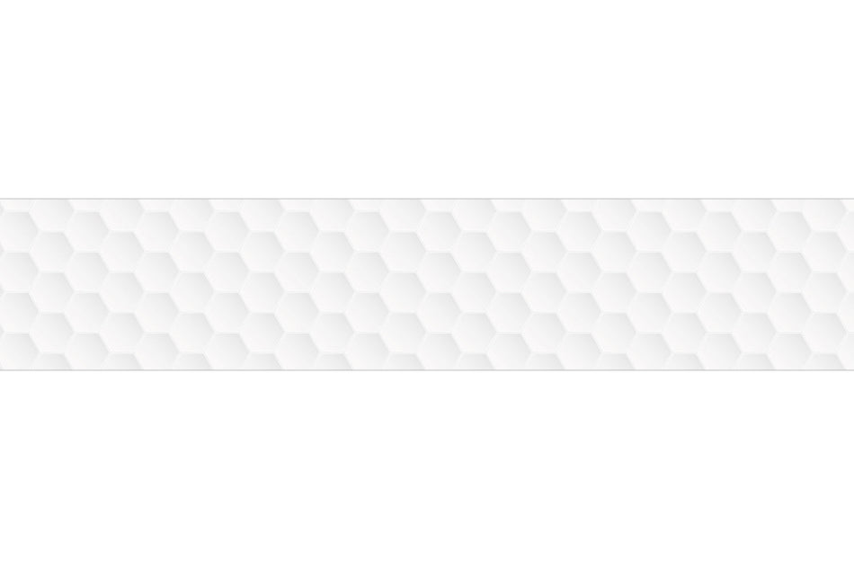 Küchenrückwand Weiße Hexagon Fliesen