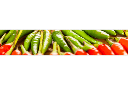 Küchenrückwand Rote & Grüne Chili