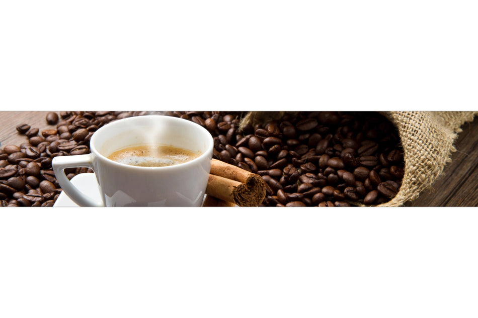 Küchenrückwand Espresso & Bohnen