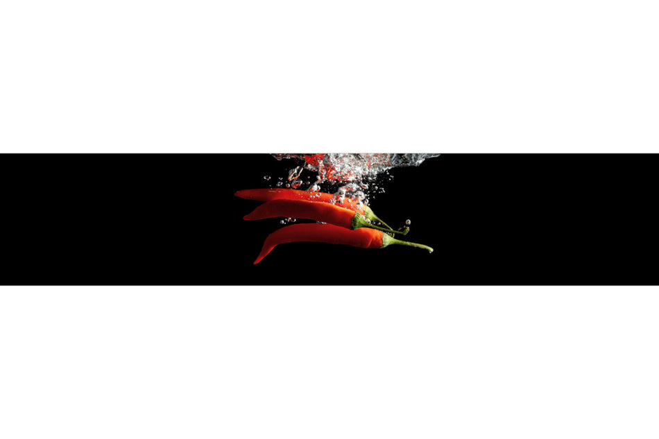 Küchenrückwand Chili Splash
