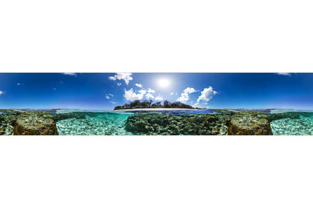 Küchenrückwand Tropeninsel