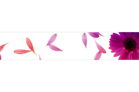 Küchenrückwand mit Blüten