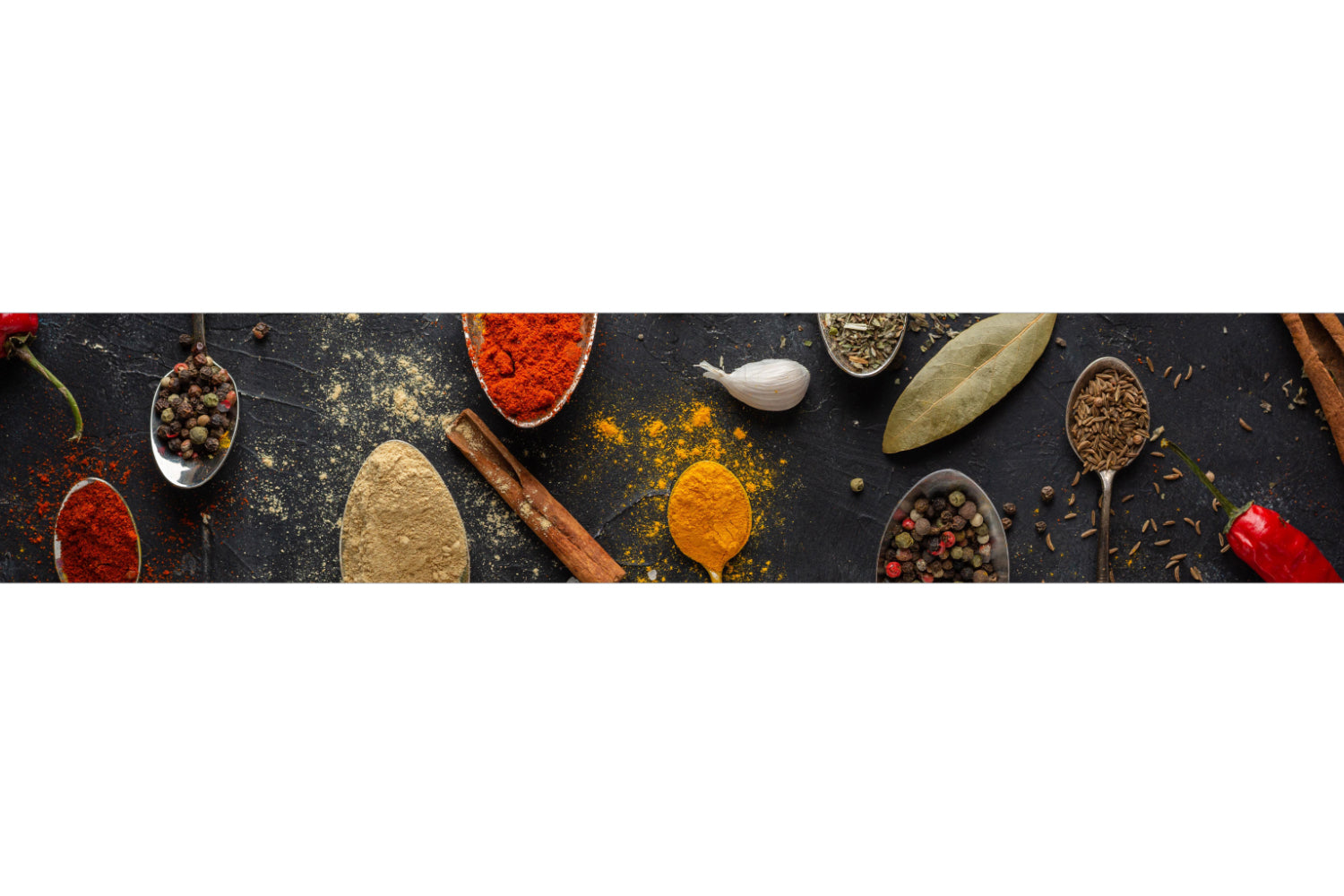 Küchenrückwand Bunte Gewürze