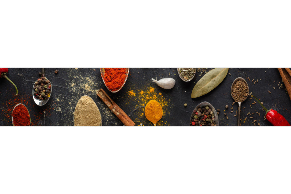 Küchenrückwand Bunte Gewürze