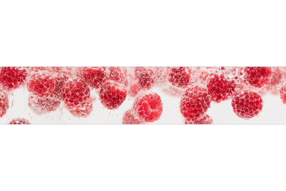 Küchenrückwand Himbeeren Sprudel