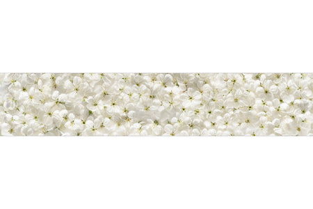 Küchenrückwand Blütenmeer Weiß