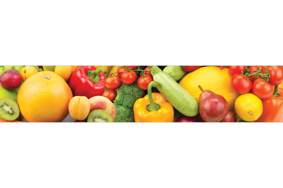 Küchenrückwand Obst und Gemüse Bunt