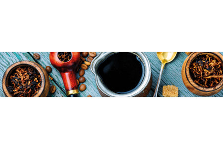 Küchenrückwand Kaffee & Pfeife Vintage