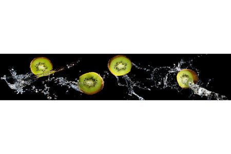 Küchenrückwand Kiwi Spritzwasser Effekt