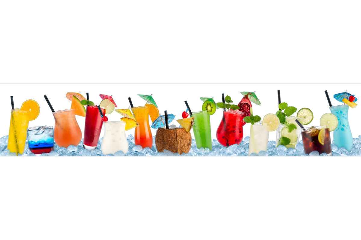 Küchenrückwand Bunte Cocktails