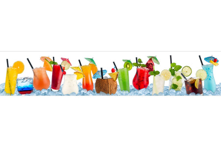 Küchenrückwand Bunte Cocktails