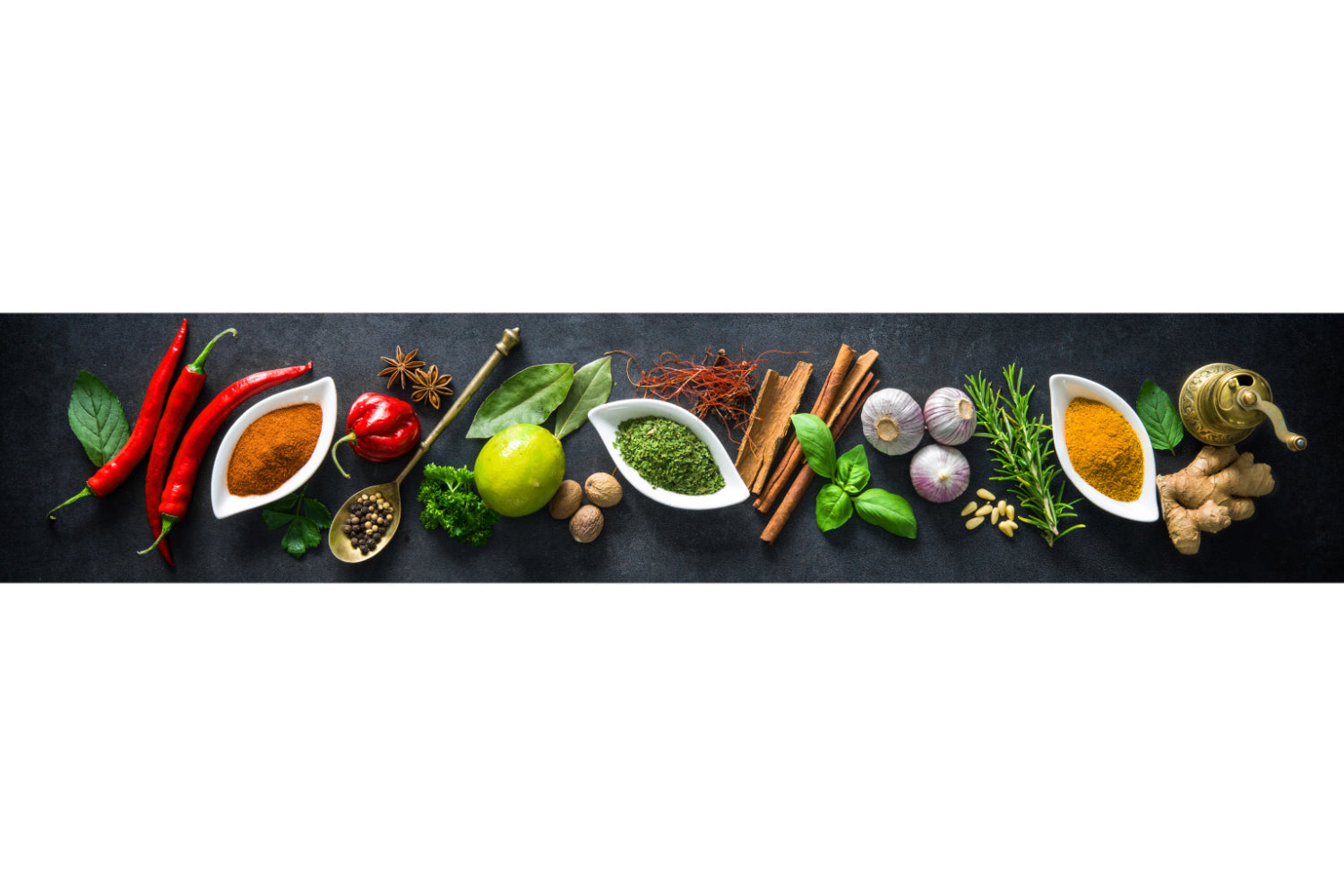 Küchenrückwand Gewürze & Kräuter