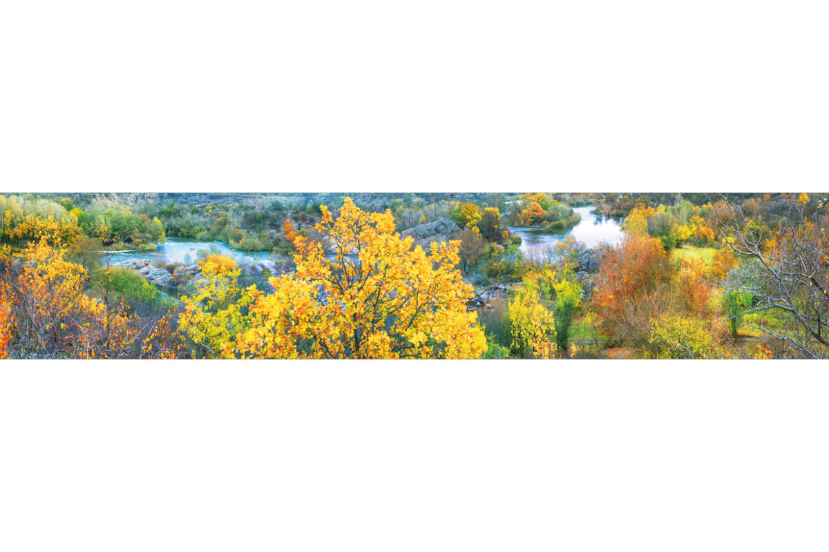 Küchenrückwand Herbstlandschaft am Fluss