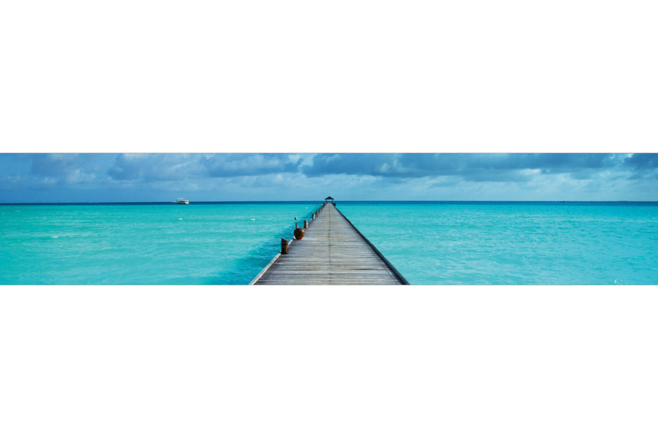 Küchenrückwand Steg ins Meer