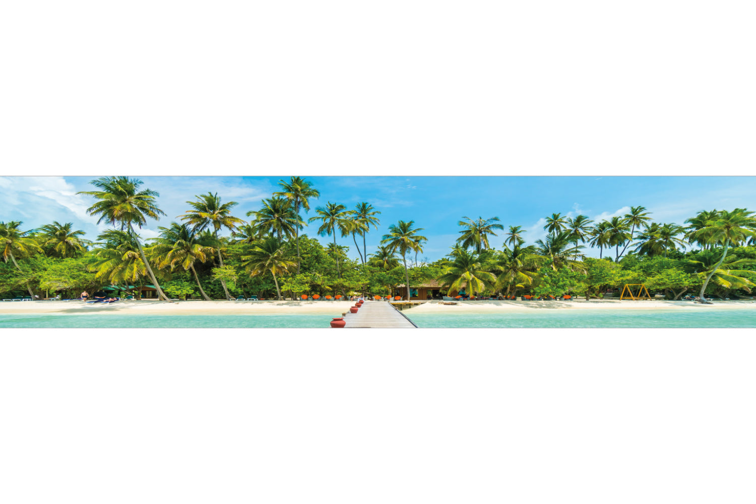 Küchenrückwand Tropischer Palmenstrand