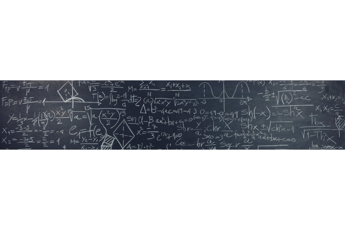 Küchenrückwand Kreidetafel mit Matheformeln