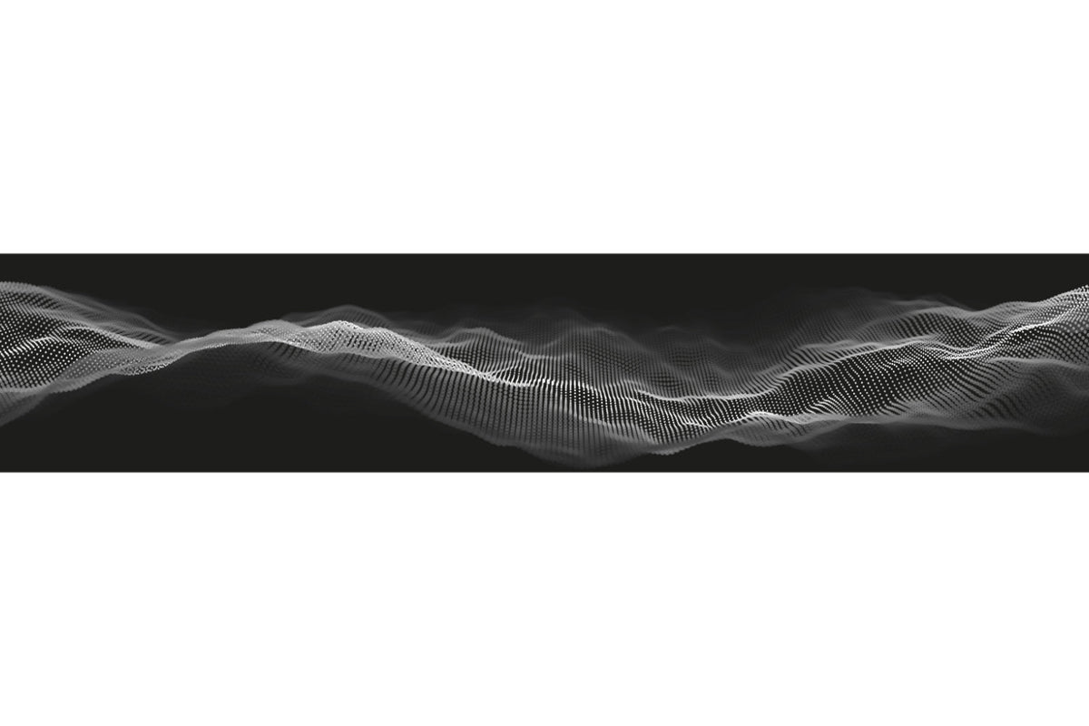 Küchenrückwand Abstrakte Wellen in Schwarz-Weiß