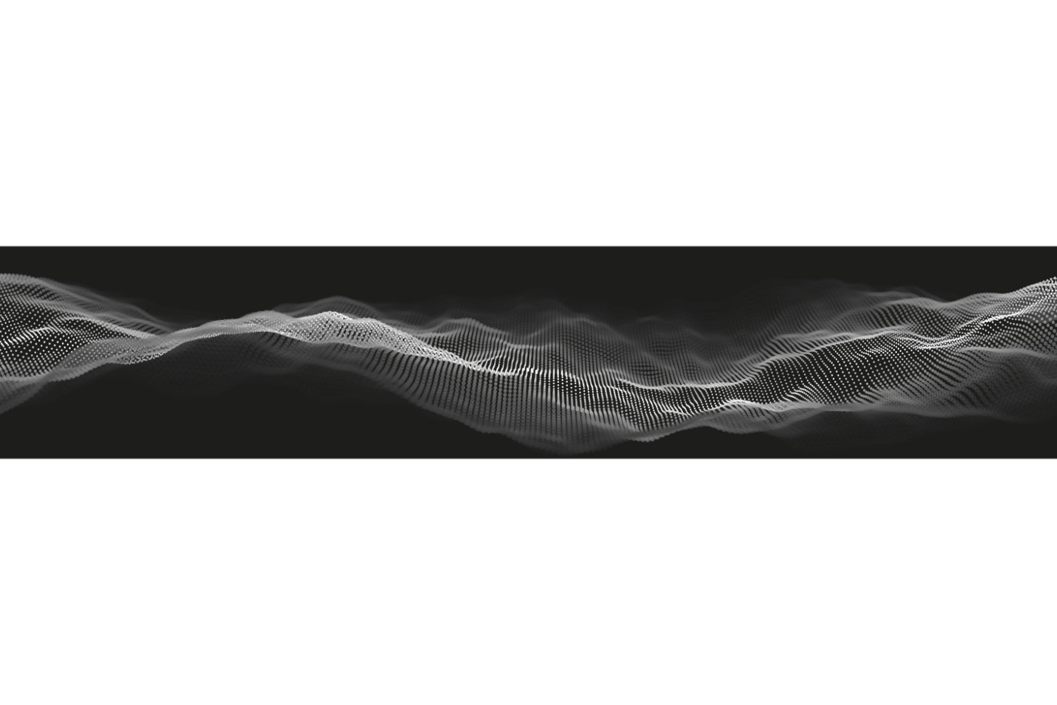 Küchenrückwand Abstrakte Wellen in Schwarz-Weiß