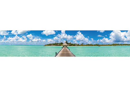 Küchenrückwand Tropischer Steg zur Insel