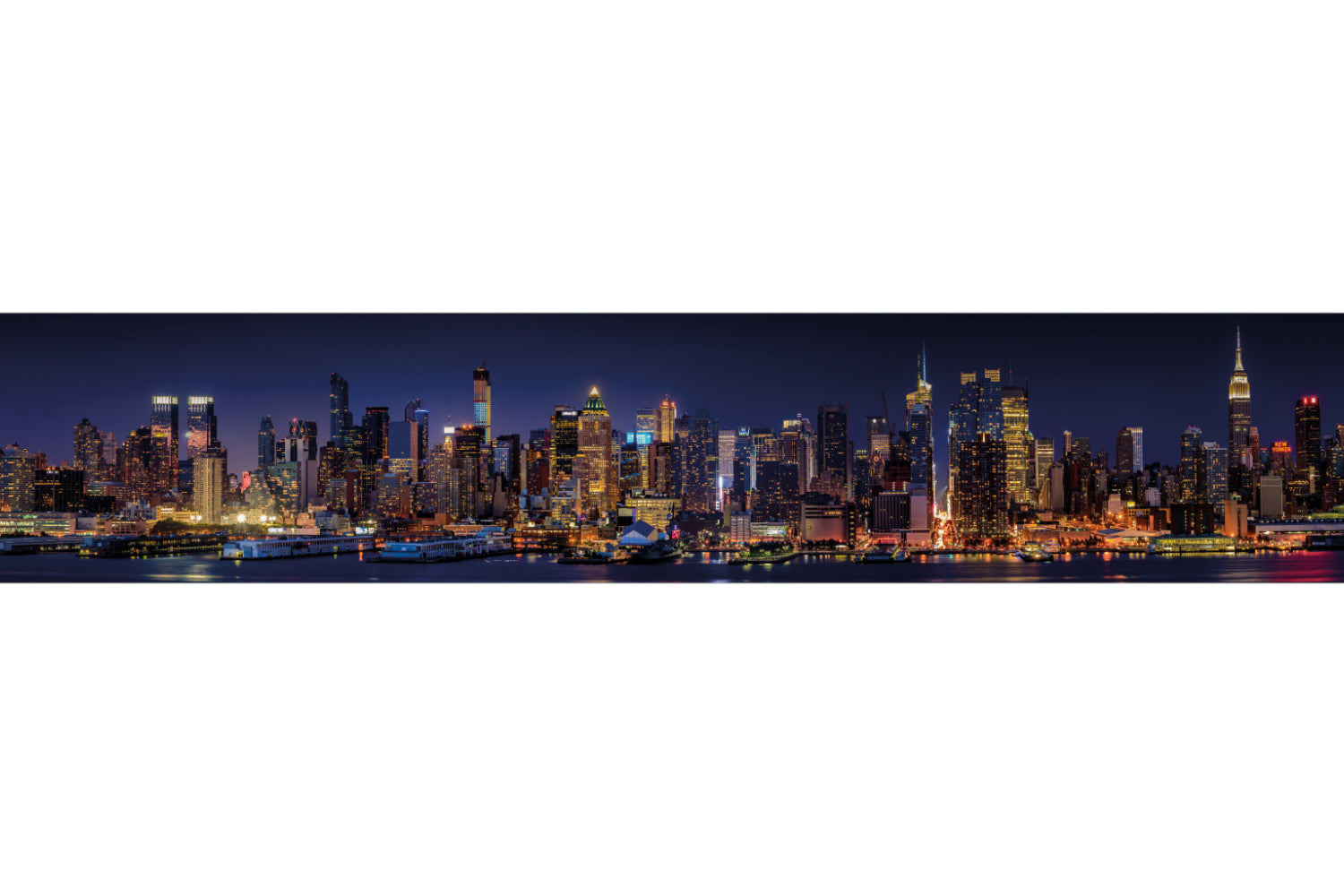 Küchenrückwand Metropole bei Nacht