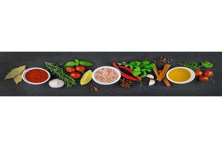 Küchenrückwand Gewürze und Kräuter