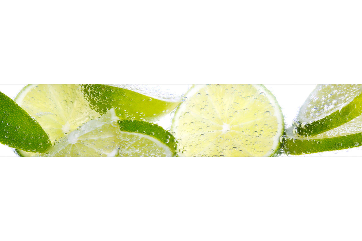 Küchenrückwand Spritzige Limetten