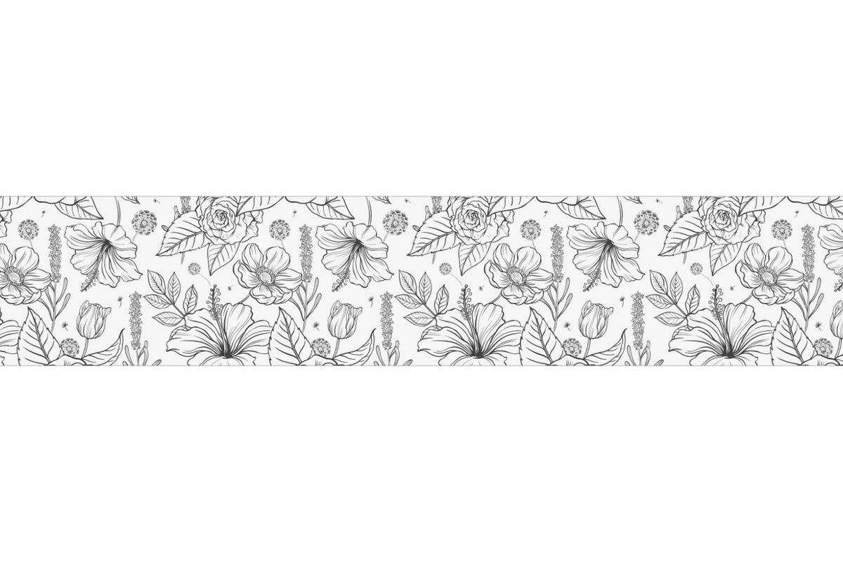 Küchenrückwand Blumen Muster