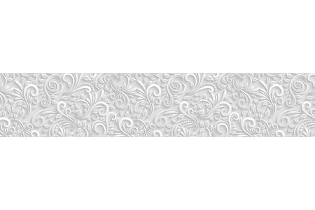 Küchenrückwand Weißes Ornament