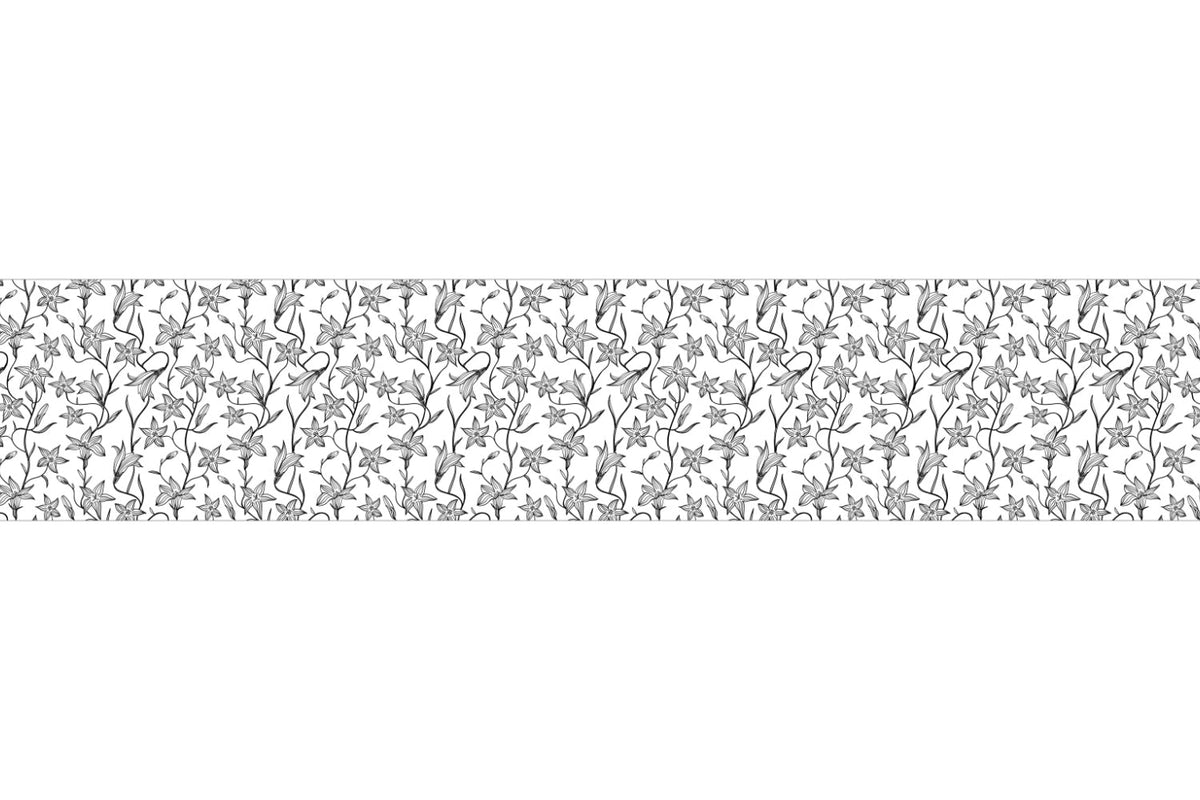 Küchenrückwand Minimalistisches Blumenmotiv