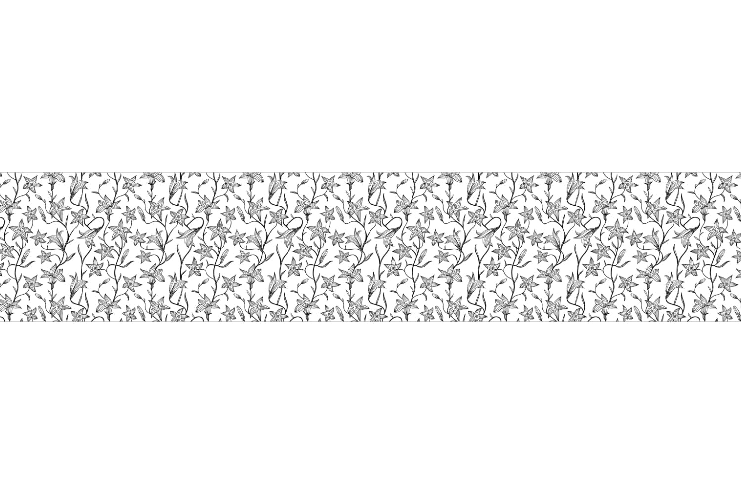 Küchenrückwand Minimalistisches Blumenmotiv