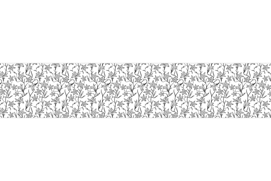 Küchenrückwand Minimalistisches Blumenmotiv