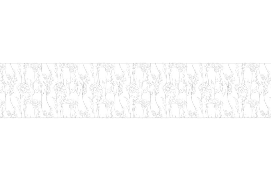 Küchenrückwand Zartes Blumenmuster