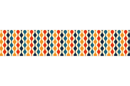 Küchenrückwand Retro Wellen