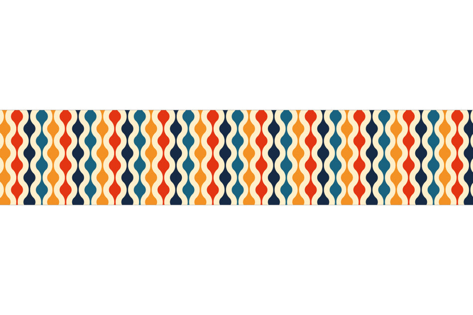 Küchenrückwand Retro Wellen