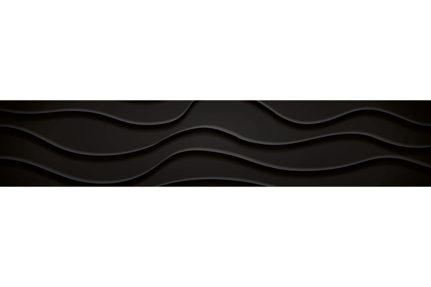 Küchenrückwand Schwarz Wellen Design