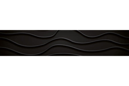 Küchenrückwand Schwarz Wellen Design