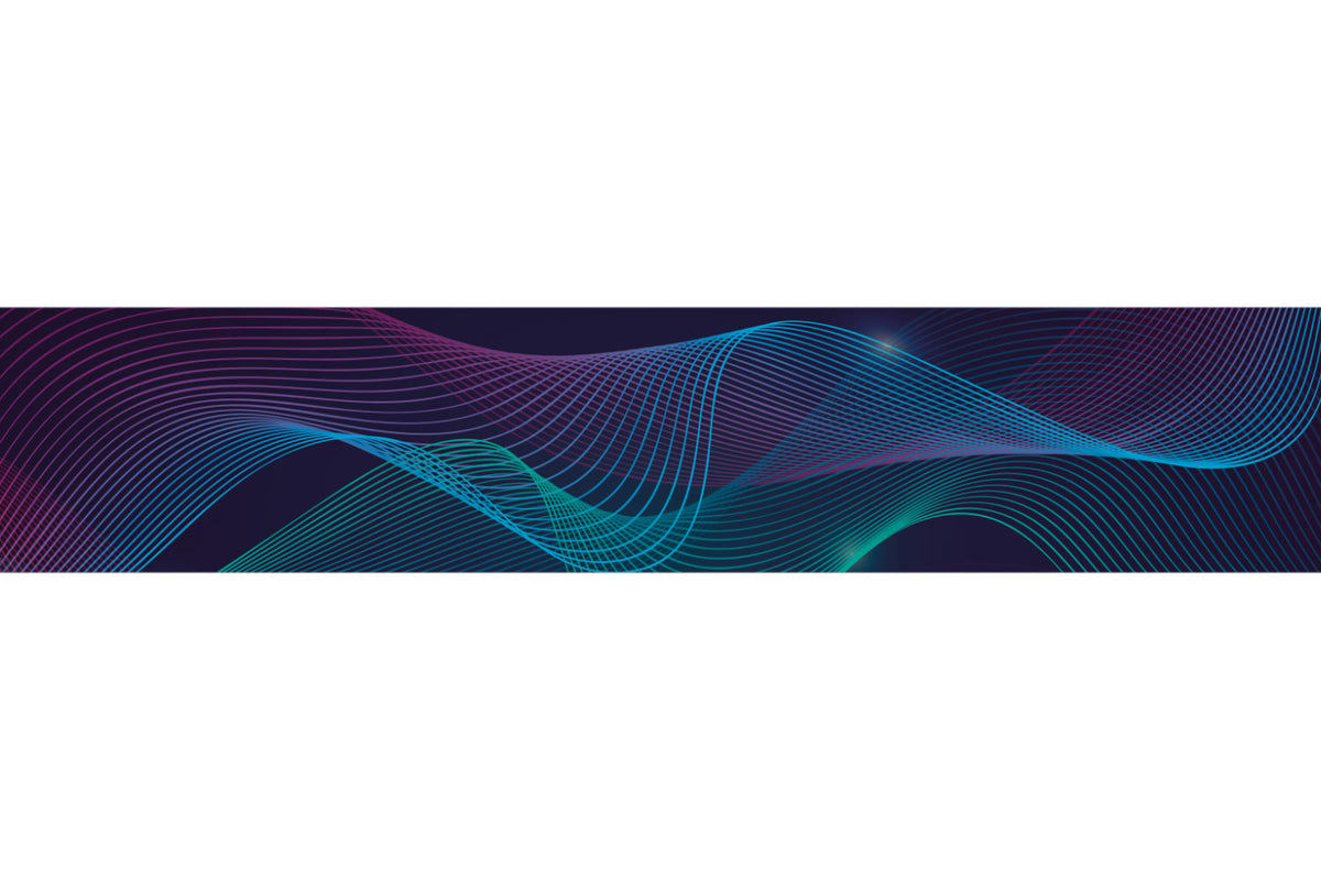 Küchenrückwand Abstrakt Linien Blau Lila