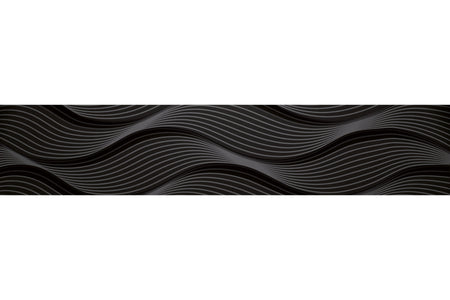 Küchenrückwand Schwarz Wellen Design