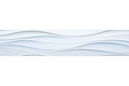 Küchenrückwand Weiß 3D Wellen Design