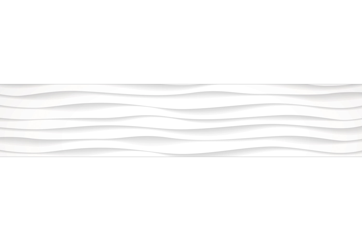 Küchenrückwand Weiß Wellen Design