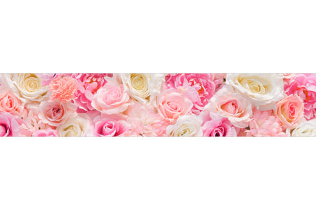 Küchenrückwand Rosenmotiv Rosa Weiß