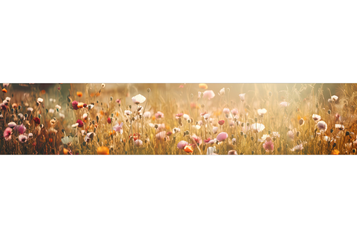 Küchenrückwand Blütenfeld Naturmotiv