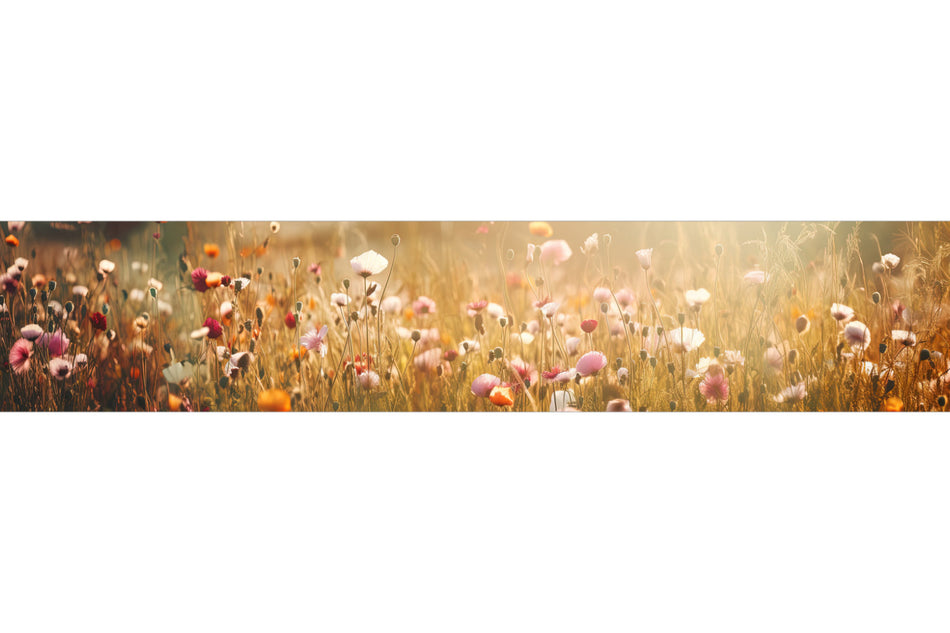 Küchenrückwand Blütenfeld Naturmotiv