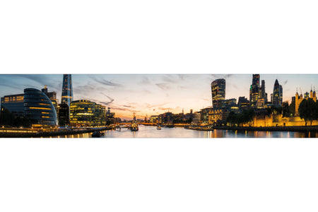 Küchenrückwand Skyline bei Sonnenuntergang