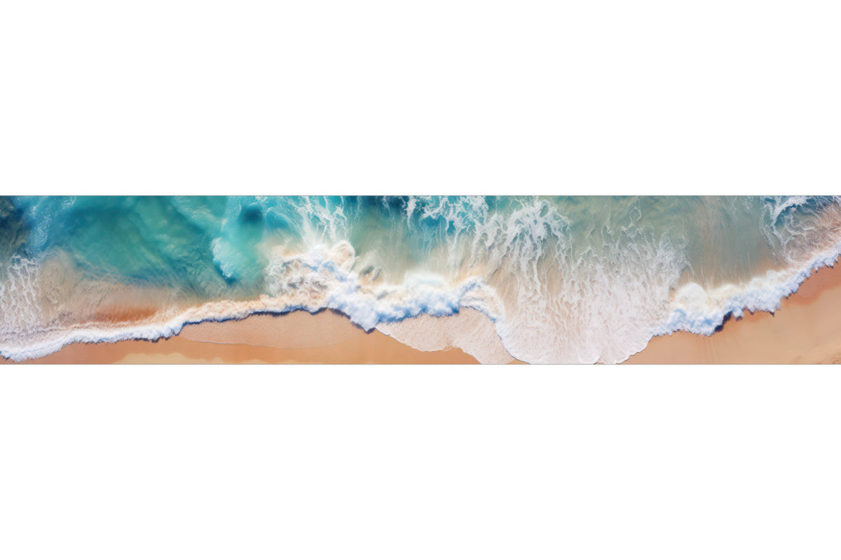 Küchenrückwand Meereswellen am Strand