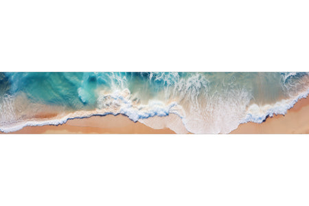 Küchenrückwand Meereswellen am Strand